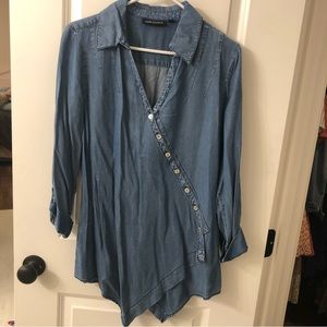 T&W Designs size medium denim Shirt with buttons